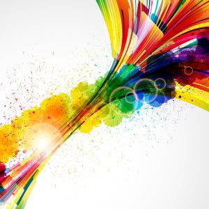 El diseño gráfico es color